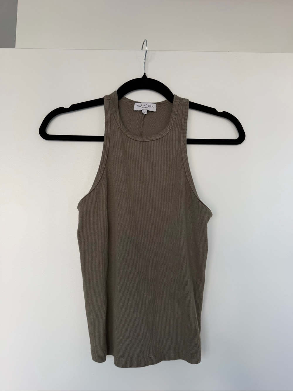 Michael Stars Ribbed Sleeveless Tank Top